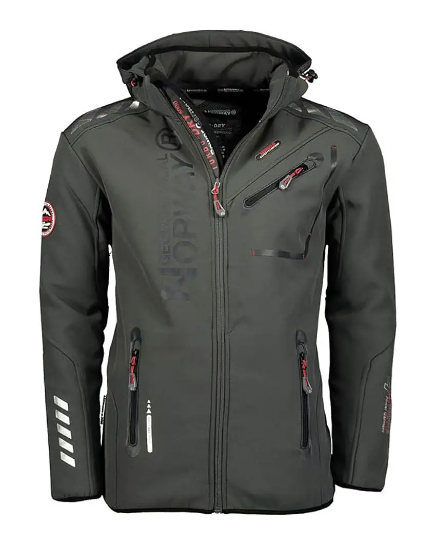 Geographical Norway Giacca Invernale Rainman Con Cappuccio Grigio/Nero Uomo
