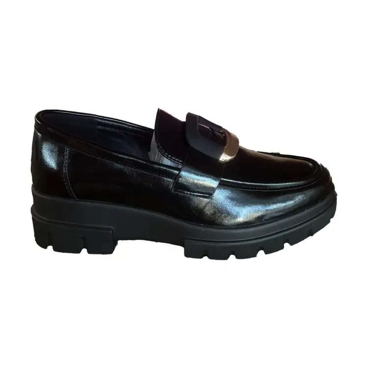 Gold & Gold GB1016 Mocassino Donna Con Accessorio Nero