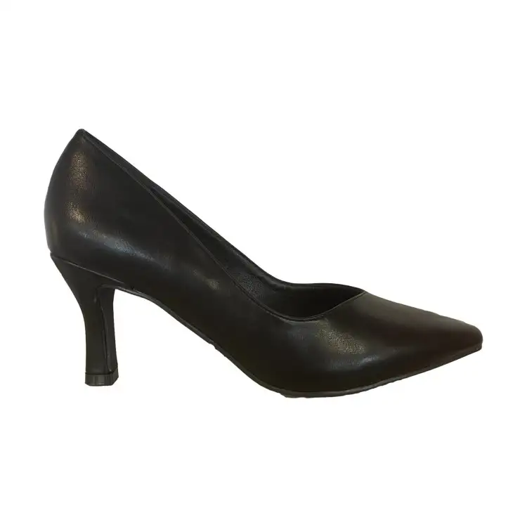 Gold & Gold GD25 Scarpe Donna Décolleté con Scollo a V Tacco Medio Black