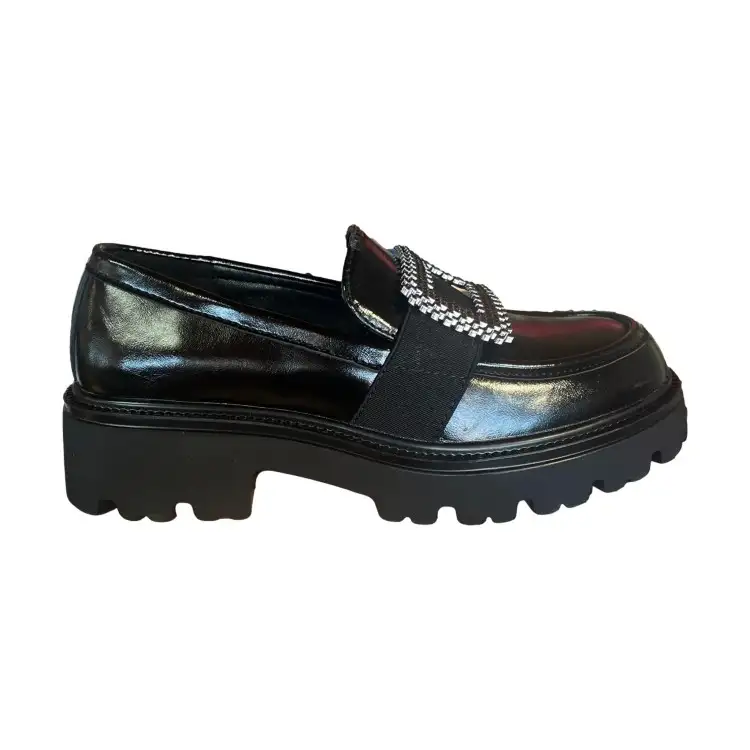 Gold & Gold GR600 Mocassino Donna Con Accessorio Nero