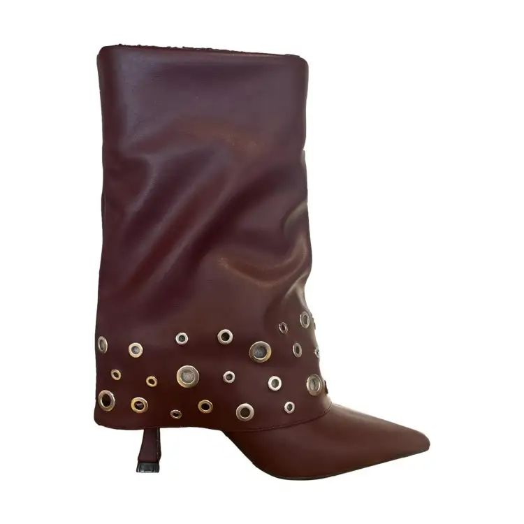 Gold & Gold GV111 Stivaletto Donna Tacco Medio Bordeaux