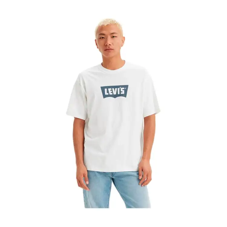 LEVI'S 000RY-0003 T-shirt Uomo Vintage Con Grafica Batwing Bianco