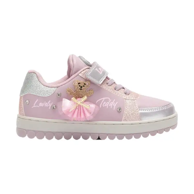 Lelli Kelly 5210 MILLE STELLE Rolly Solly Scarpe Bambina Sneaker con Lacci Elastici Cipria