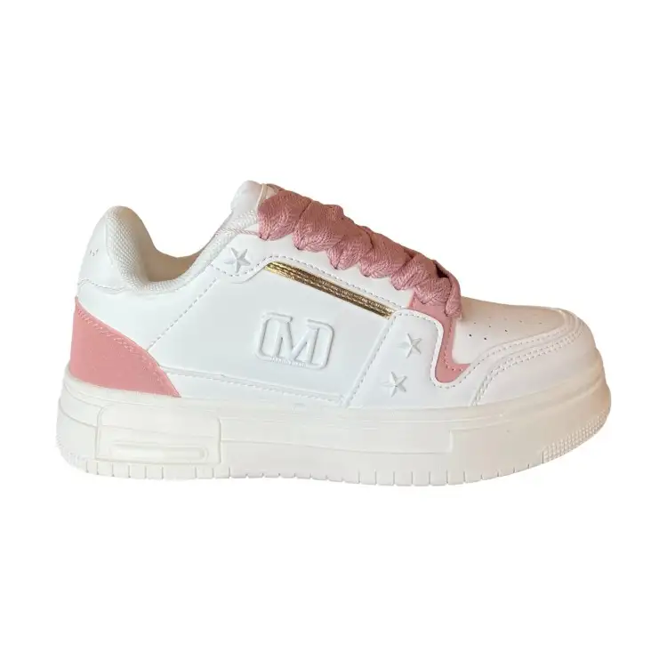MARC ELLIS BIBI5001 Sneakers Donna Stringate White/Pink/Gold