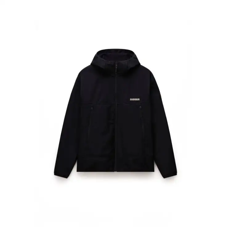 Napapijri NP0A88TN9411 A-BIOIS Giacca Uomo Con Cappuccio Black