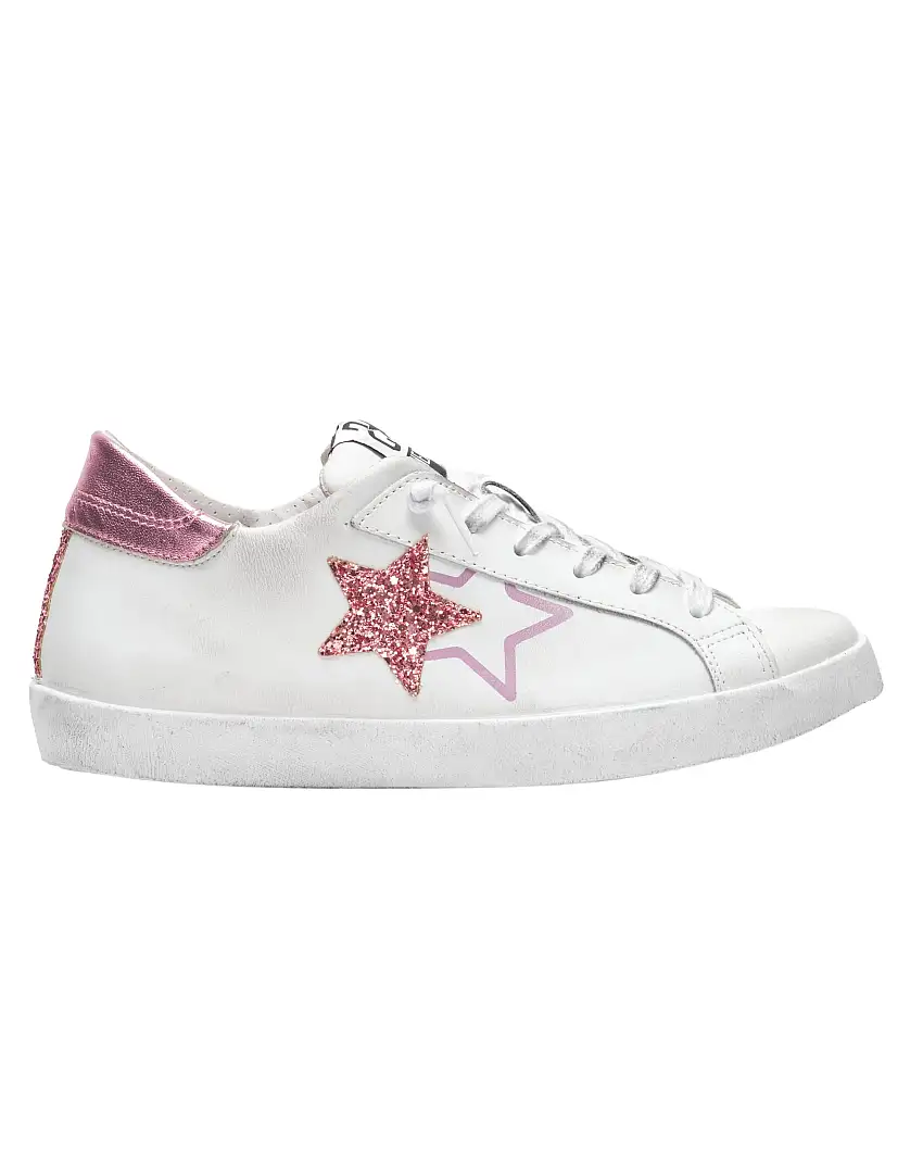 2star Made In Italy Artigianale Pelle 100% Bianco Donna 2SD4603