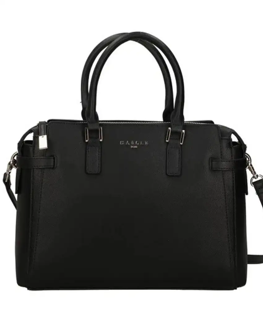 Gaelle Borsa a Mano In Ecopelle Con Tracolla Regolabile Nero Donna