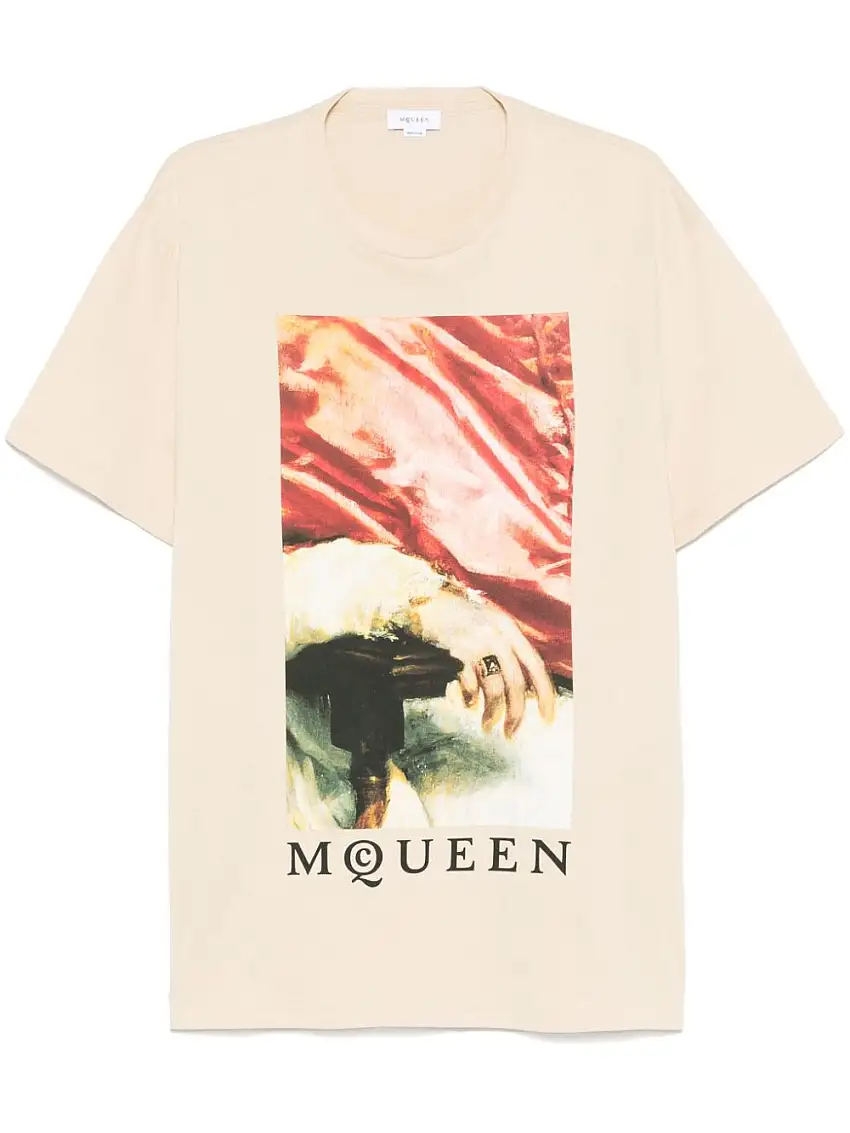 Alexander McQueenT-shirt con stampa grafica