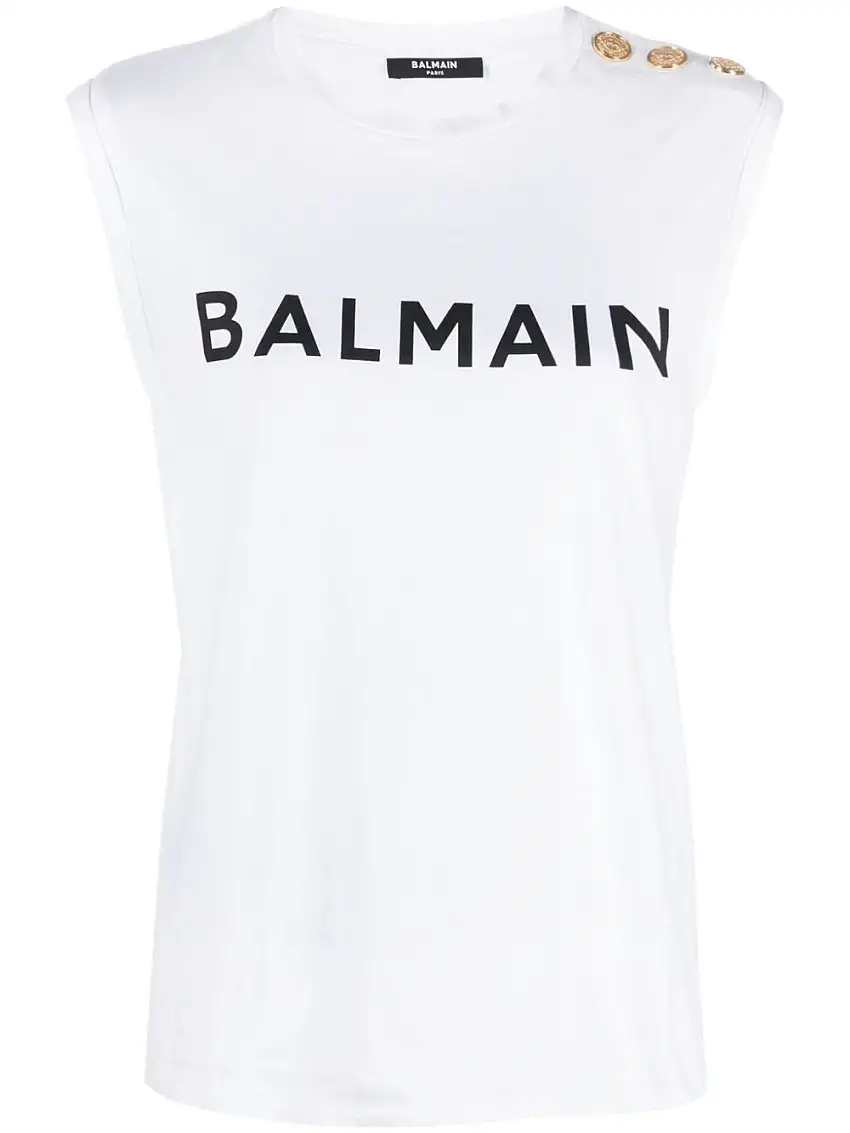 BalmainCanotta con stampa