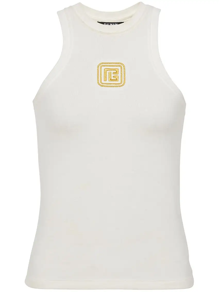 BalmainCanotta con ricamo PB