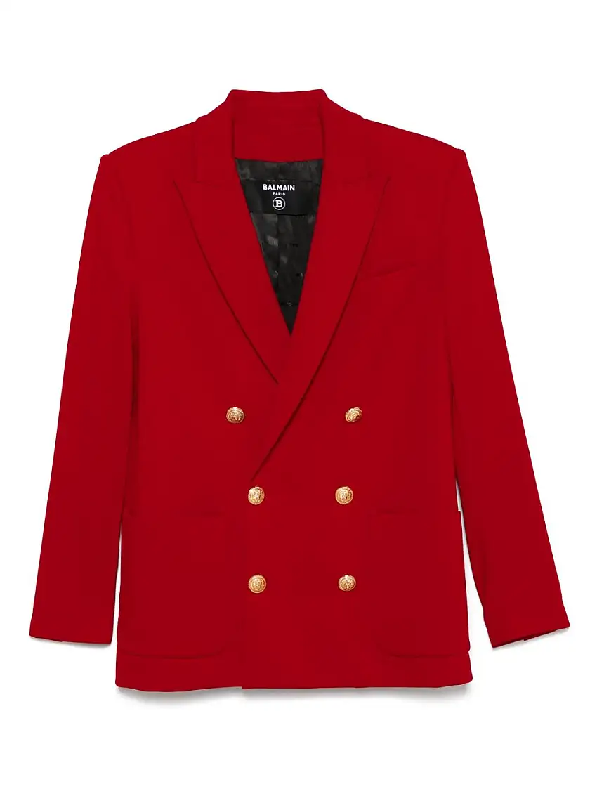 Balmain Kidsblazer con bottoni a testa di leone