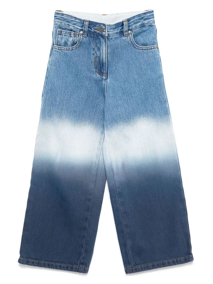Stella McCartney KidsJeans con effetto schiarito