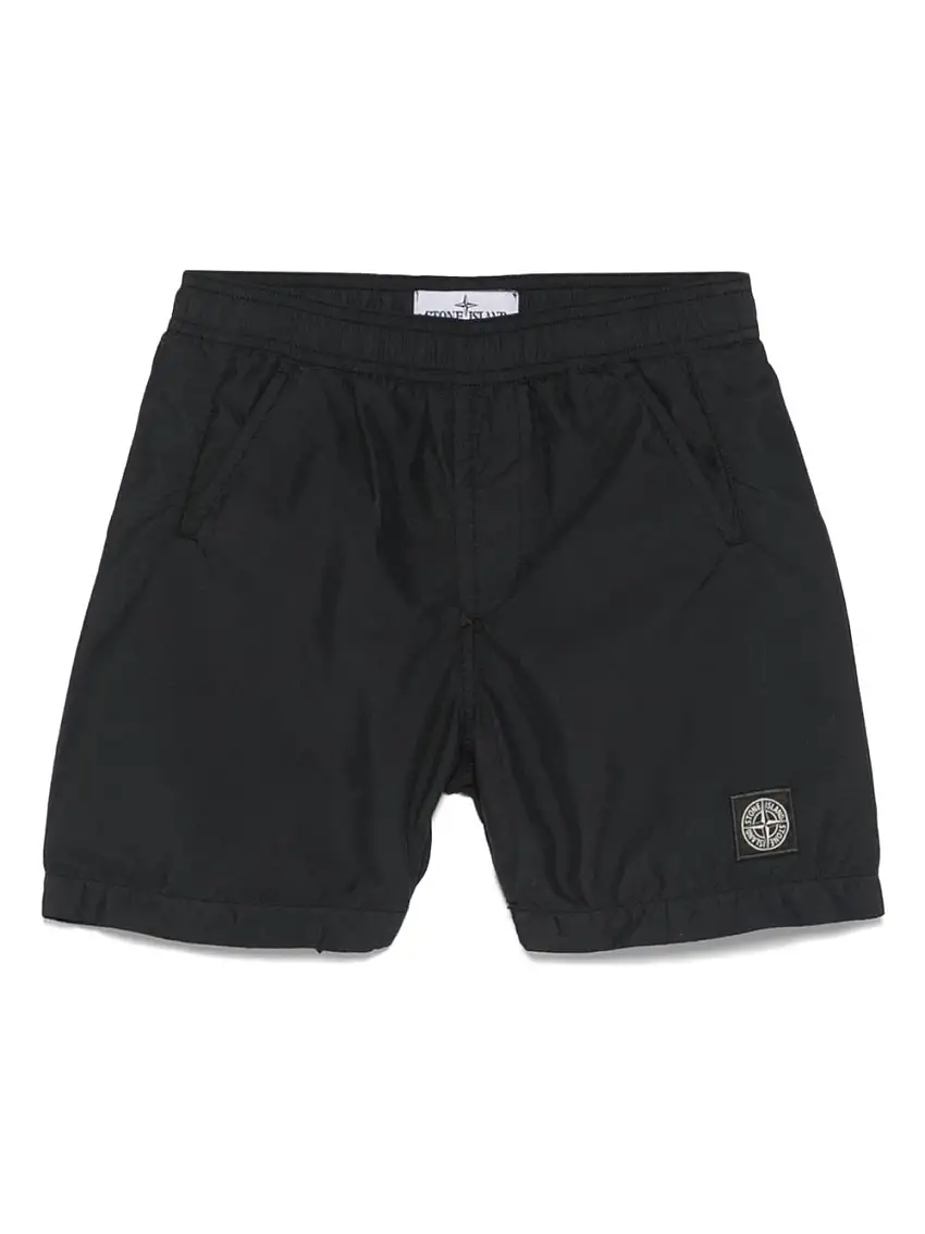Stone Island JuniorCostume da bagno con applicazione Compass