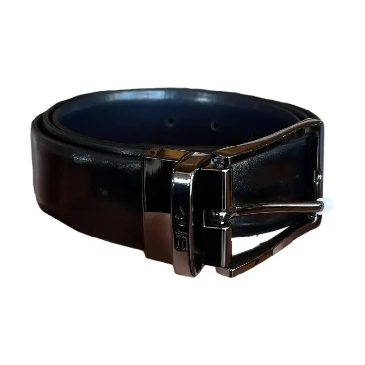 Paciotti 4 US 10243 Cintura Uomo Double Face In Vera Pelle Nero Blu