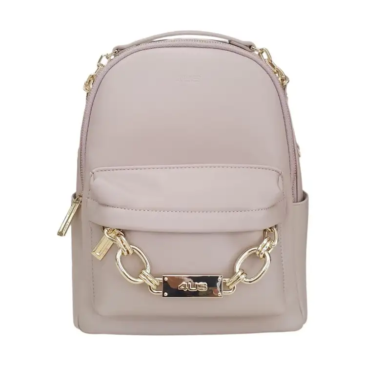 Paciotti 4 US 10615 JOSIE  Zainetto Donna Con Taschino Frontale Beige