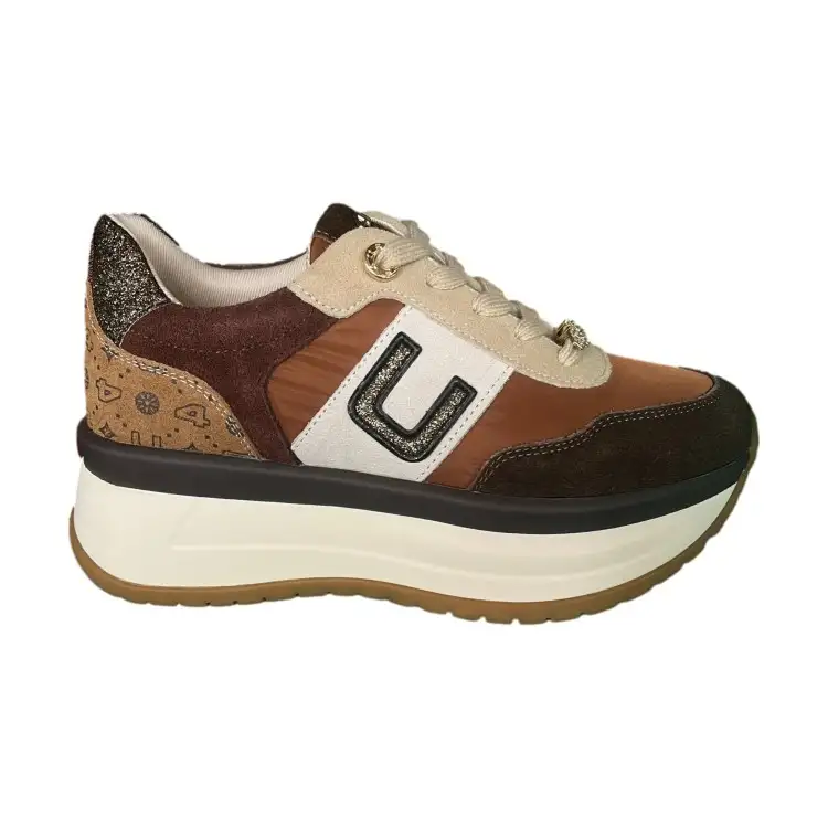 Paciotti 4US 156 Sneakers Donna Stringate Platform Brown