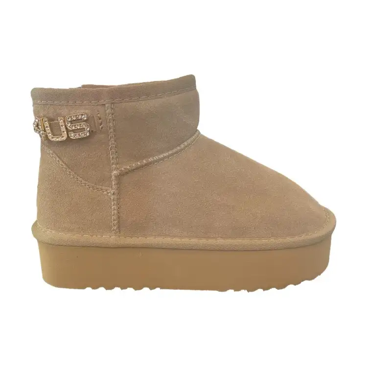 Paciotti 4US K251-64 Stivaletti Bambina con Accessori Laterale Khaki