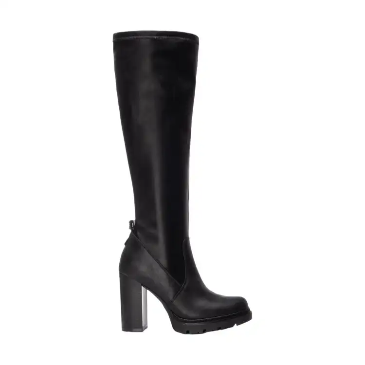 Refresh 172924 Stivale Donna Con Tacco Alto e Zip Laterale Nero