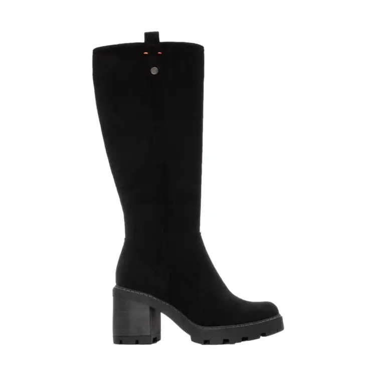 Refresh 173033 Stivale Donna Con Tacco Alto Zip Laterale Black