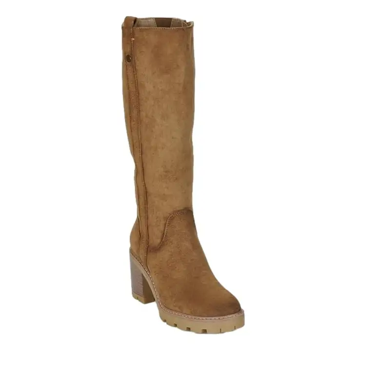 Refresh 173033 Stivale Donna Con Tacco Alto Zip Laterale Taupe