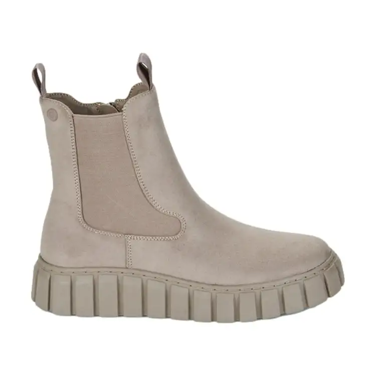 Refresh 173088 Stivaletti Donna Platform Con Zip Taupe