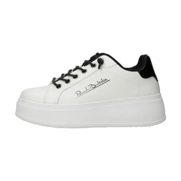 Renato Balestra  ZS04 Sneakers Donna Platform Stringate White Black