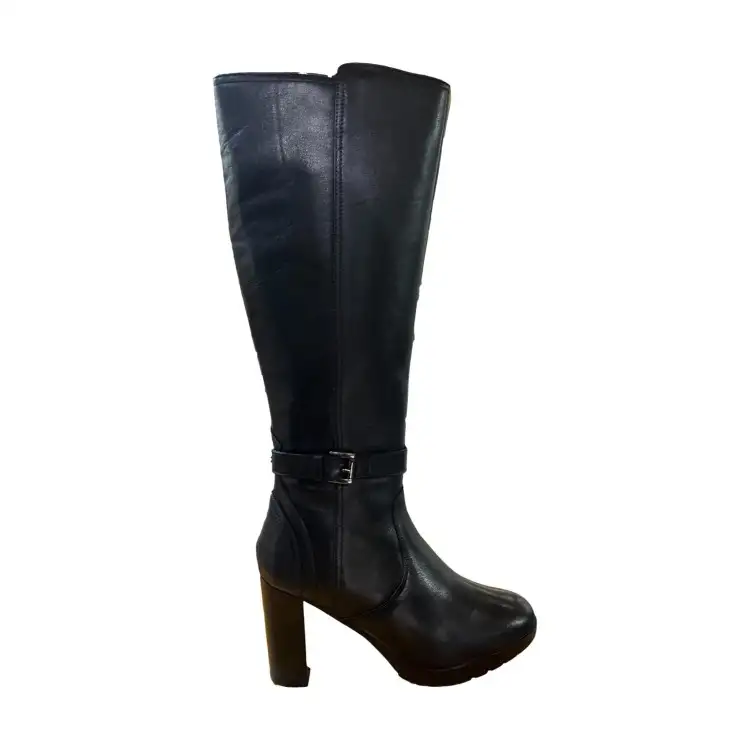 Riposella DALIA I WB01BX Stivale Donna Con Tacco Alto Con Zip Laterale Nero