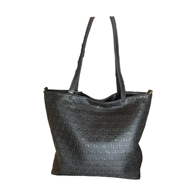 RoccoBarocco RBALD241009 Borsa Donna Reversibile Nero/Beige