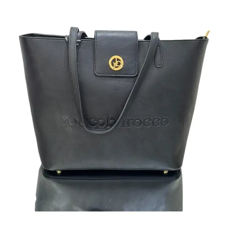 RoccoBarocco RBALH241043 Borsa Donna Nera