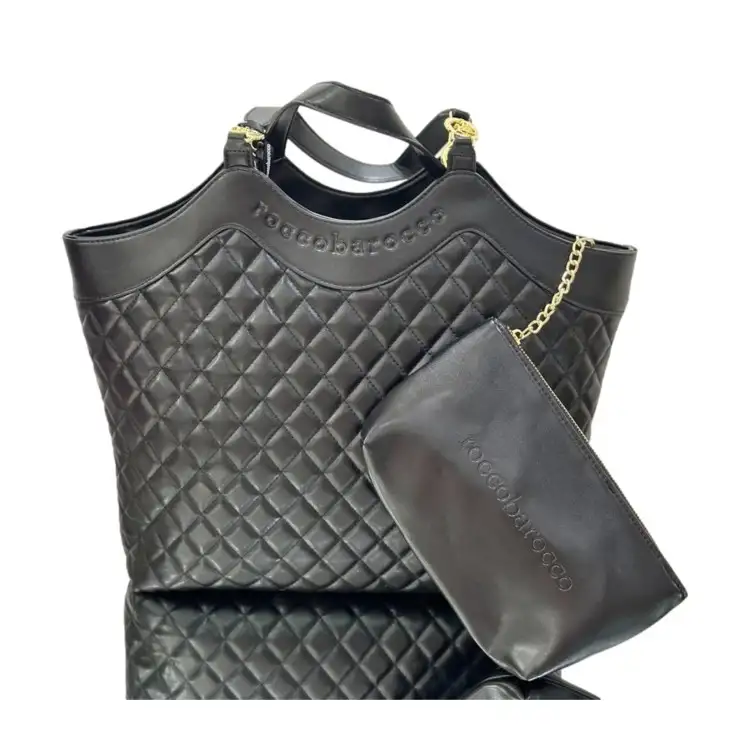 RoccoBarocco RBAY008 Borsa Donna Nera