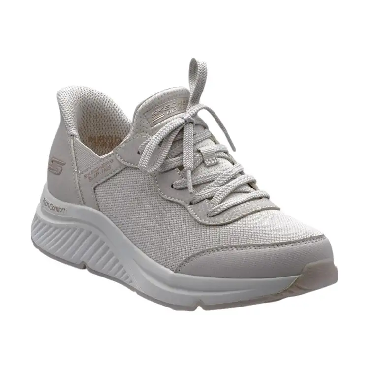 SKECHERS 117627 BOBS ARCH COMFOT B-SWEET Sneakers Donna Slip Ins Stringate Taupe