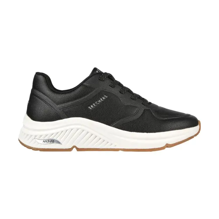 SKECHERS 155570/BLK ARCH FIT S-MILES MILE MAKERS Sneaker Donna Stringate Black