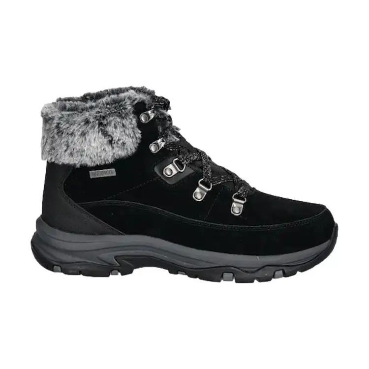 SKECHERS 167882 SNOW WORRIES Trego Scarpe Stivaletto Donna Black