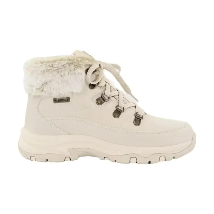 SKECHERS 167882 SNOW WORRIES Trego Scarpe Stivaletto Donna Natural