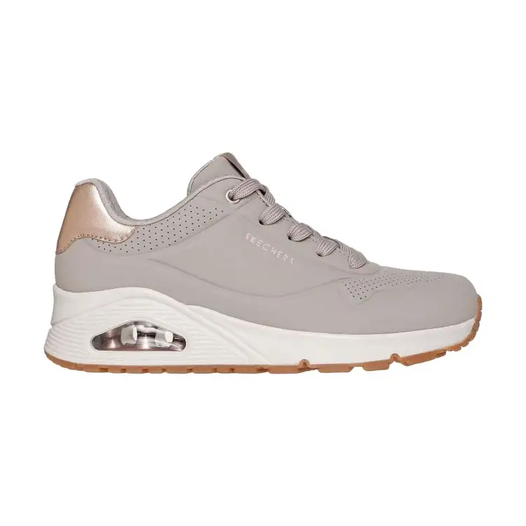 SKECHERS 177094 Uno Golden Air Scarpe Donna Sneakers Memory Foam Taupe