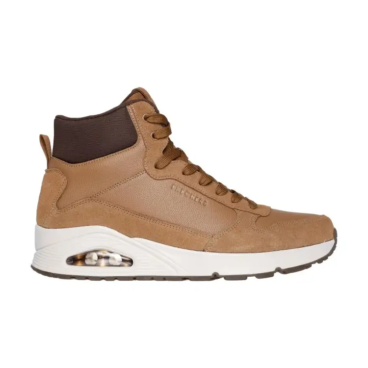 SKECHERS 183013 WSK UNO STACRE MID Scarpe Uomo Stringate Whiskey
