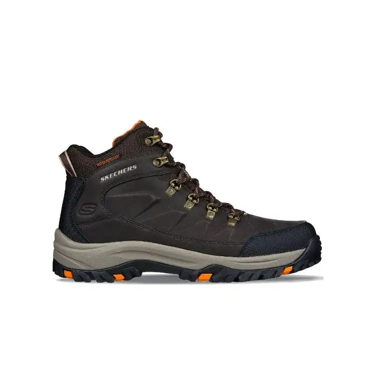 SKECHERS 204642 DAGGETT Stivaletti Uomo Stringati Memory Foam Outdoor Marrone