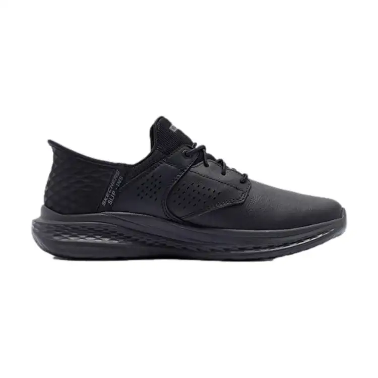 SKECHERS 210890 SLADE MACKLIN Sneakers Uomo Slip Ins Relaxed Fit Memory Foam Black