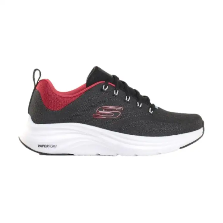 SKECHERS 232626 BKRD VAPOR FOAM Varien Sneakers Uomo Stringate Black Red