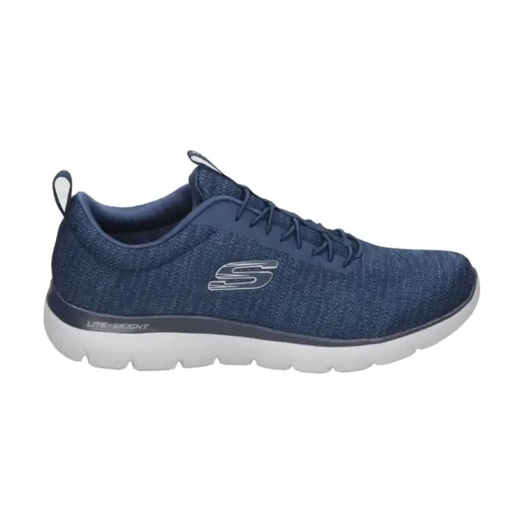 SKECHERS 232697 NVGY SUMMITS SORENZ Sneaker Uomo Lacci Elastici Navy Gray