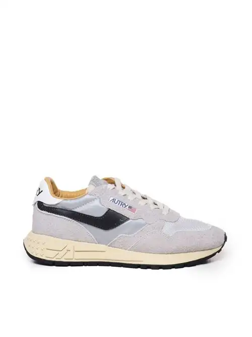 AUTRY SNEAKERS REELWIND LOW IN PELLE CRAQUELE SAND E NYLON RIFLETTENTE 30471577