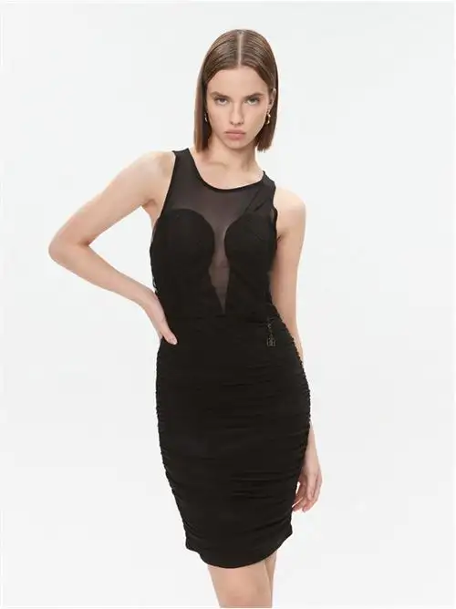 FRACOMINA  MINI DRESS BLACK 48738669