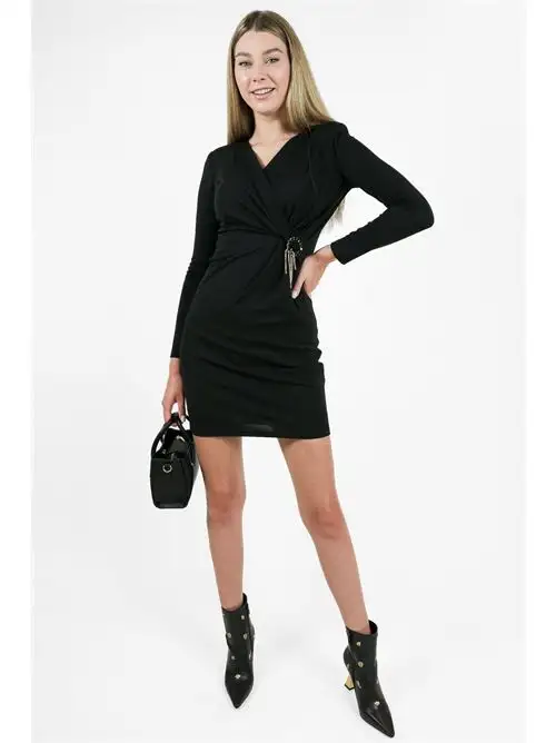 FRACOMINA  MINI DRESS BLACK 60899735
