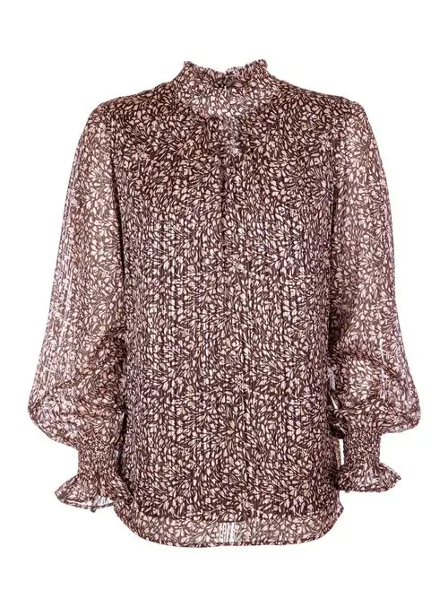 FRACOMINA  CAMISOLE PRINT BROWNPOWDER 14222172