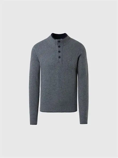 NORTH SAILS  HALF BUTTON 7GG KNITWEAR 30274045