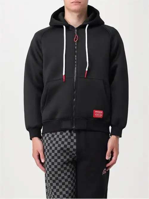 SPRAYGROUND BLACK SG IN MY TEETH SCUBA FULLZIPHOODIE 41024183
