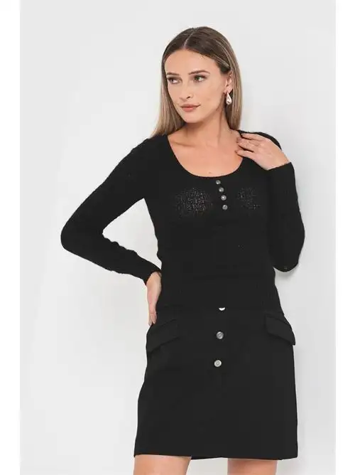 GUESS SARIAH LS HENLEY SWTR 98180646