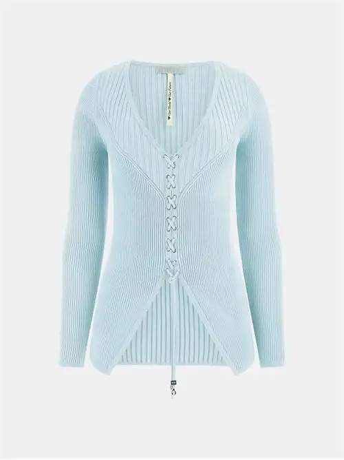 GUESS SELENE LS LACE-UP CARDI SWTR 73976663