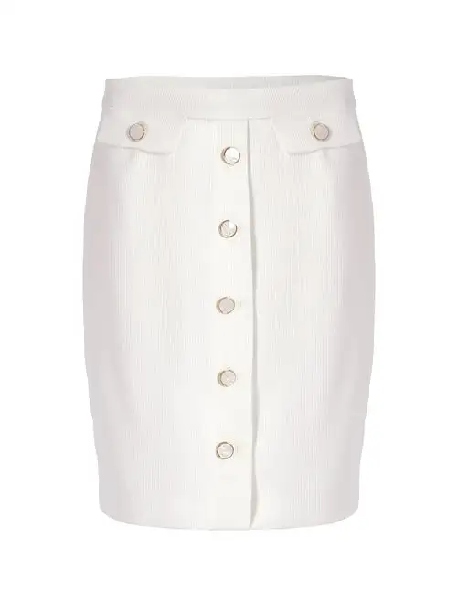 FRACOMINA  PENCIL MIDI SKIRT WHITE 80613193
