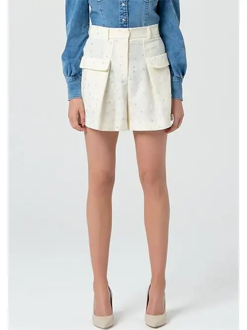 FRACOMINA BERMUDA SHORTS PANT CREAM 67823493